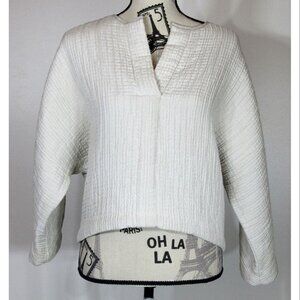 Zero + Maria Cornejo MC Top, Canvas, Pucker Weave, Womens Size 4